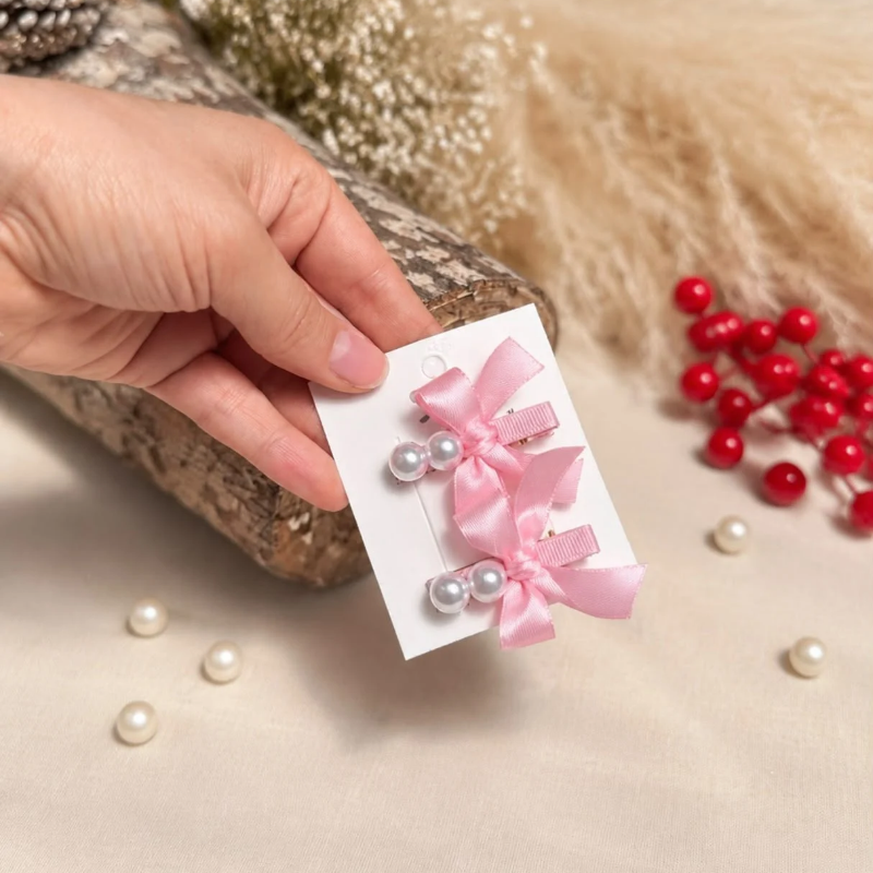 Pinzas gota de azúcar rosa