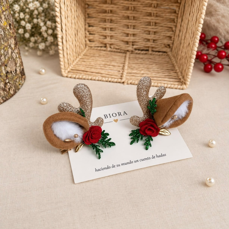 Renito navideño pinzas